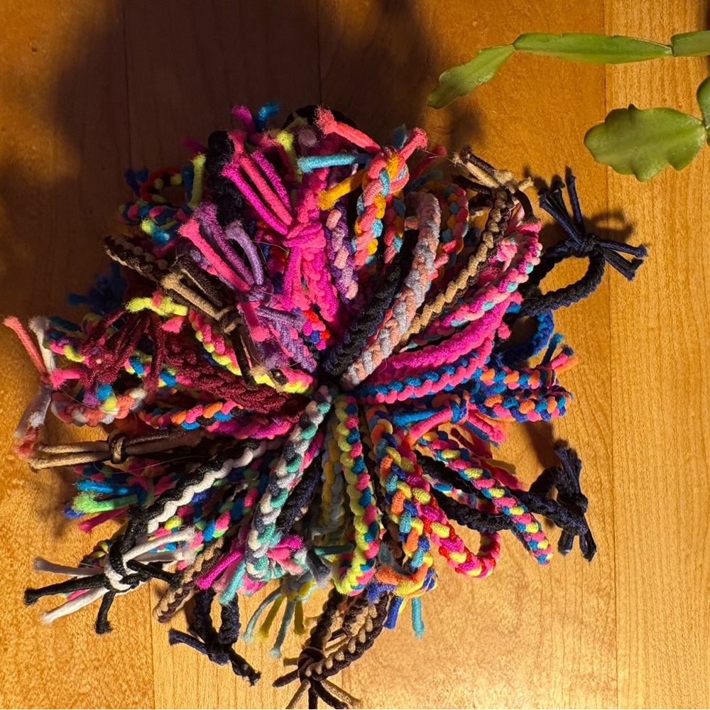 Colorful Braided Hair Ties Set